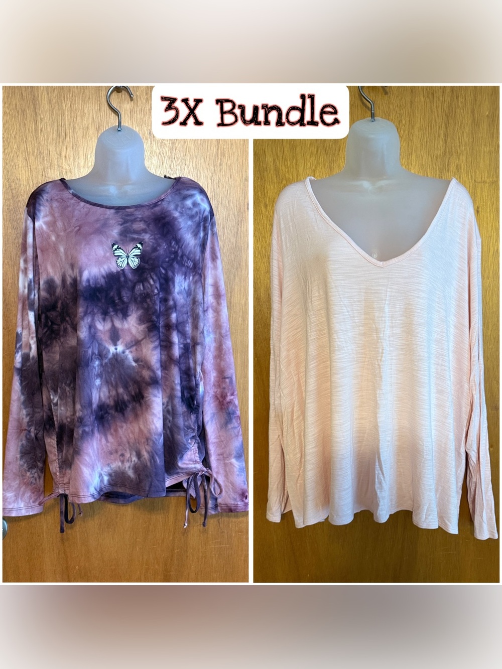 Women’s 3X Long Sleeve Tops Bundle 2 Tops Like New